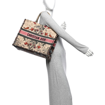 Christian Dior Canvas Embroidered Large Broderie Dior Flowers Book Tote Multicolor 2 of 11