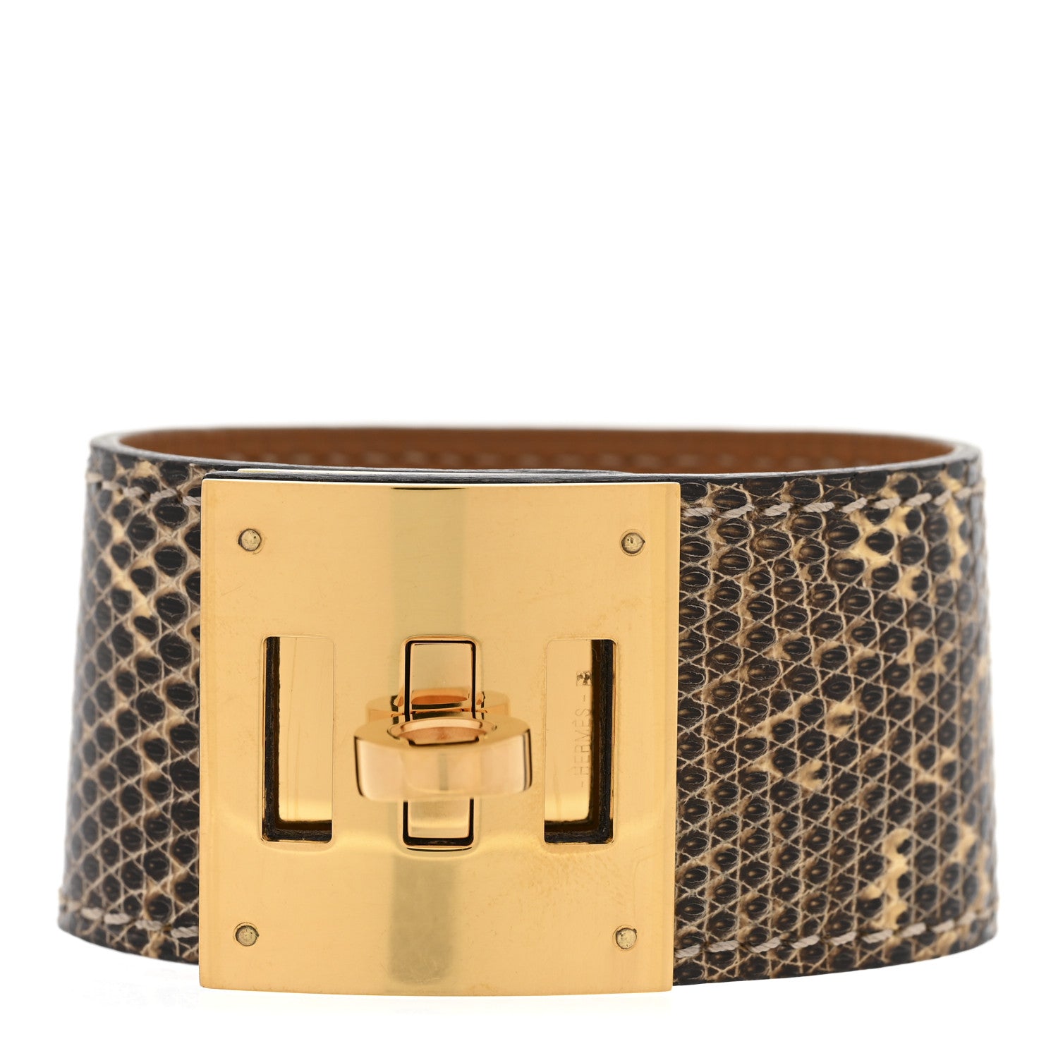 Hermes Lizard Kelly Dog Bracelet T3 Ombre 1 of 7