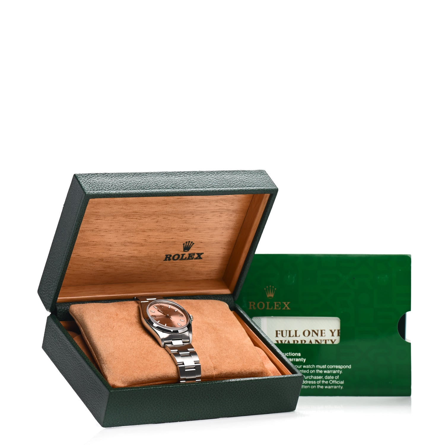 Rolex Stainless Steel 34mm Air-King Oyster Perpetual Precision Watch Pink 14000M 5 of 5