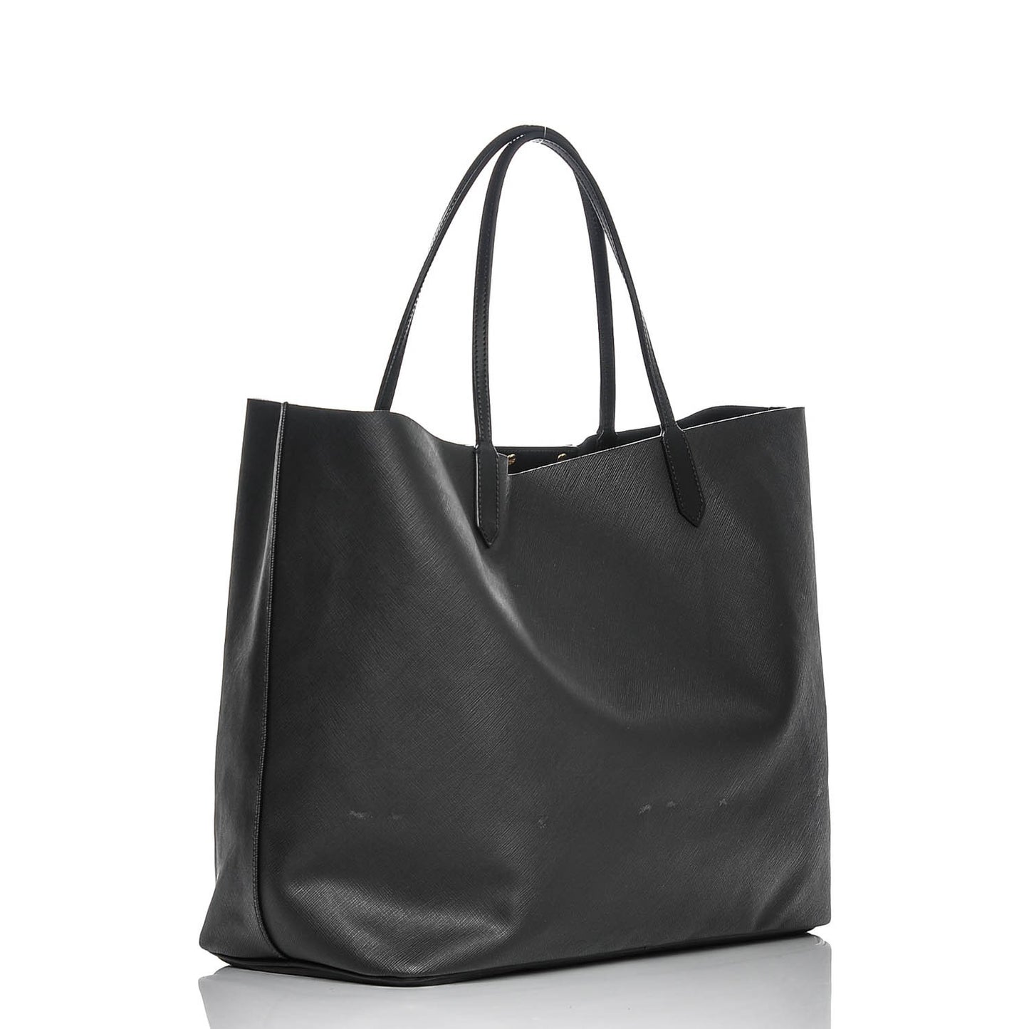 Textured Coated Canvas Favelas Large Antigona Tote Black