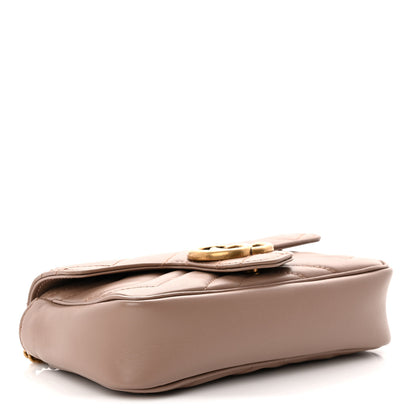 Gucci Calfskin Matelasse Super Mini GG Marmont Shoulder Bag Porcelain Rose 4 of 10
