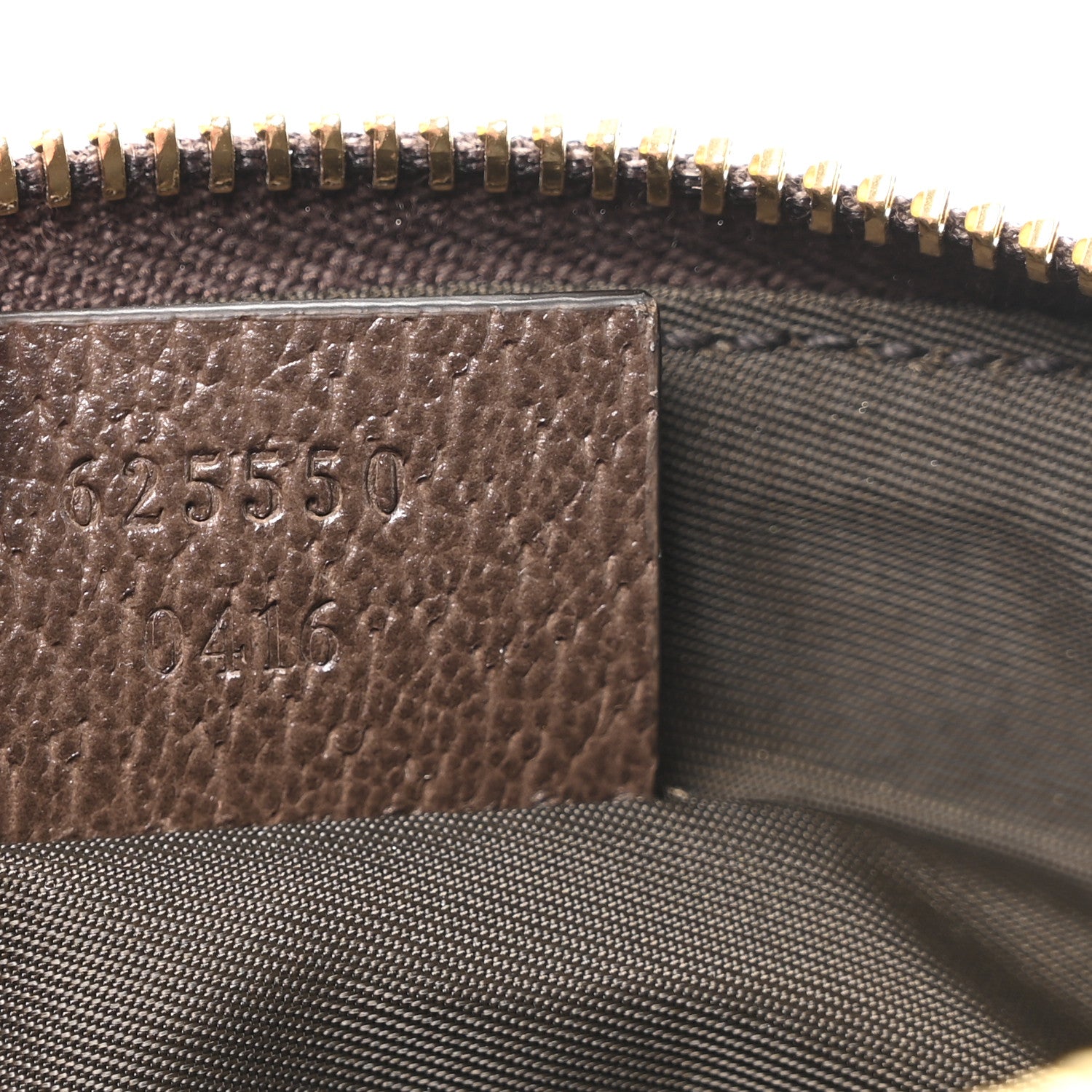 Gucci GG Supreme Monogram Textured Calfskin Web Medium Ophidia Cosmetic Case Beige Ebony New Acero 7 of 7