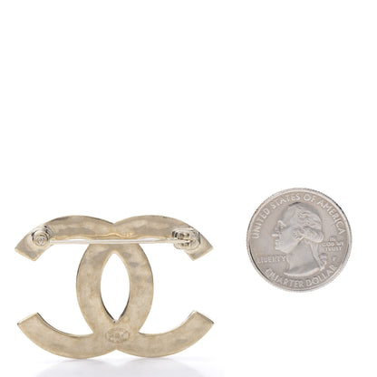 Chanel Metal CC Diamond Quilted Brooch Light Gold 3 of 5