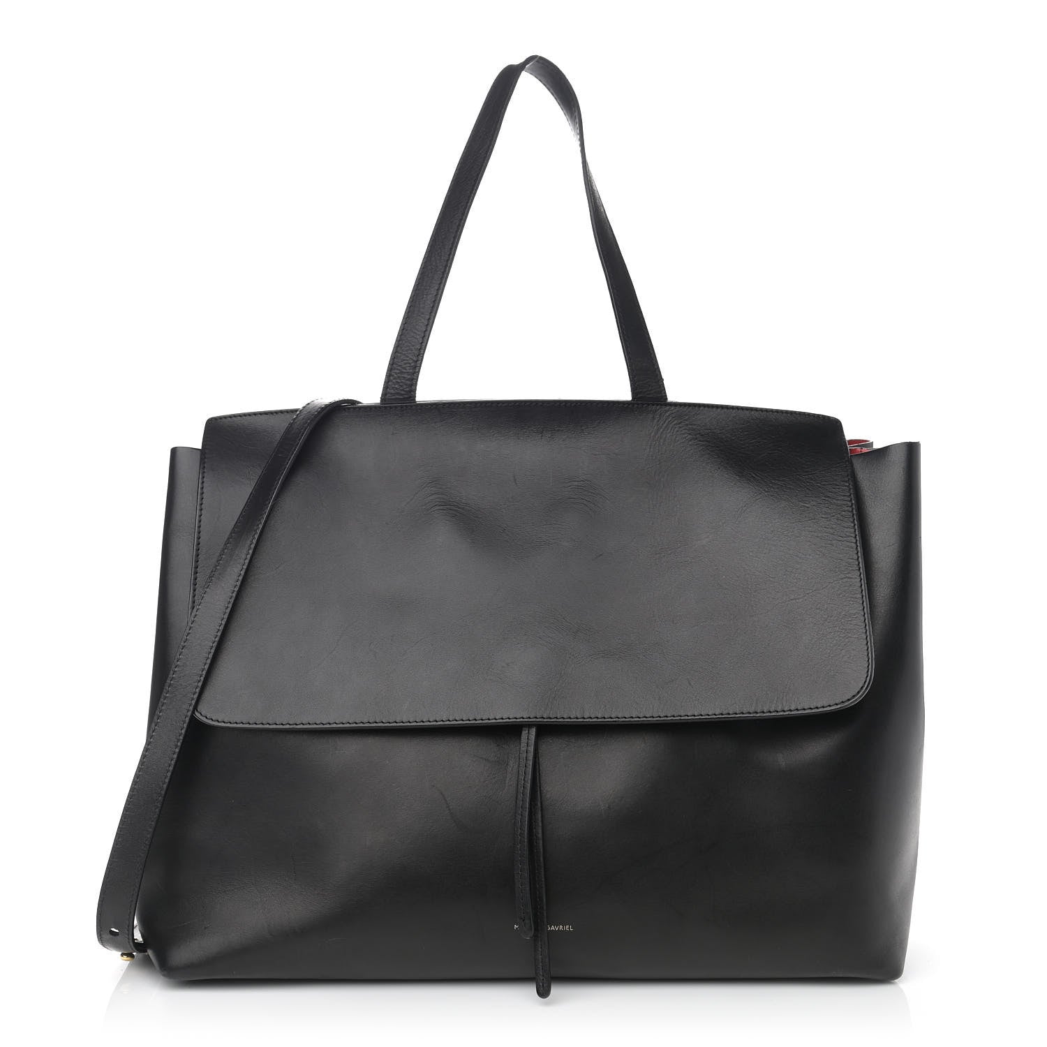 Mansur Gavriel Calfskin Lady Bag Black Flamma 1 of 23