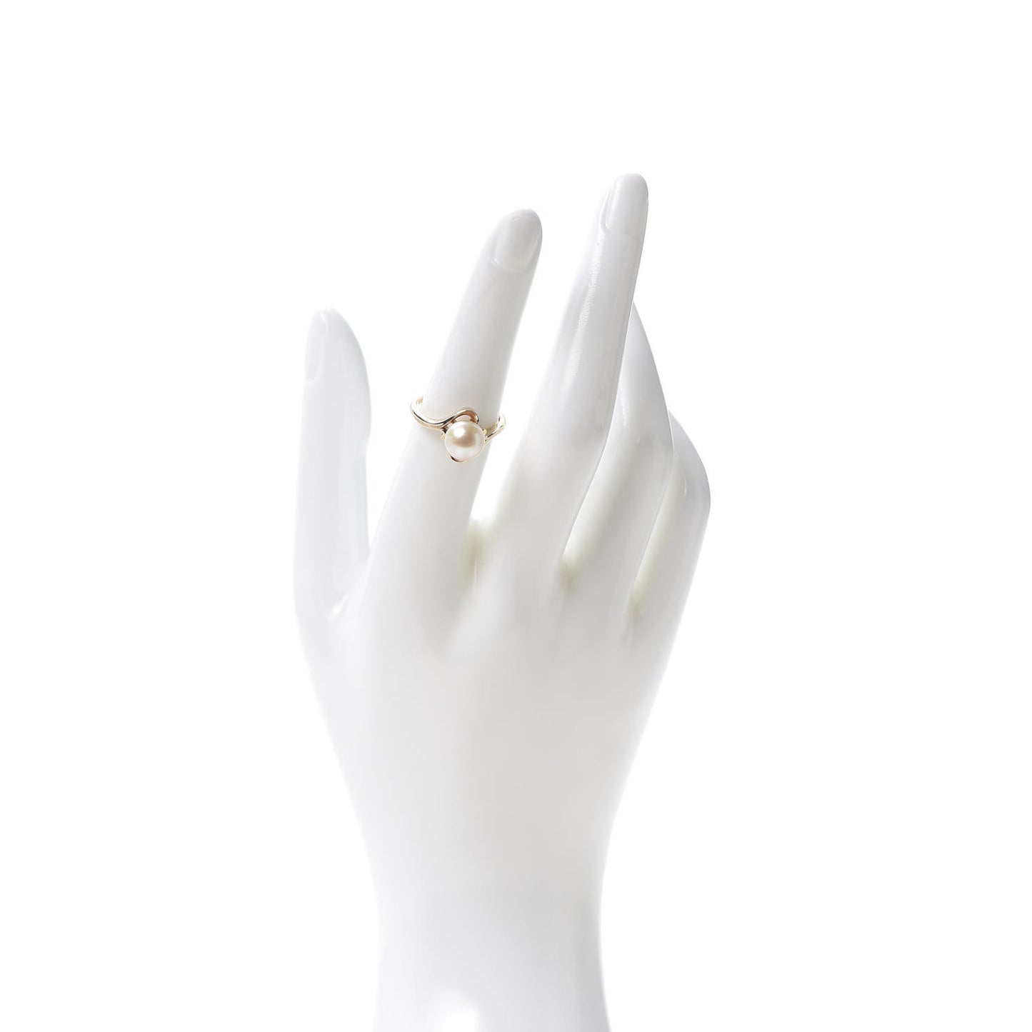 14K Yellow Gold Akoya Pearl 8mm Ring 53 6.25