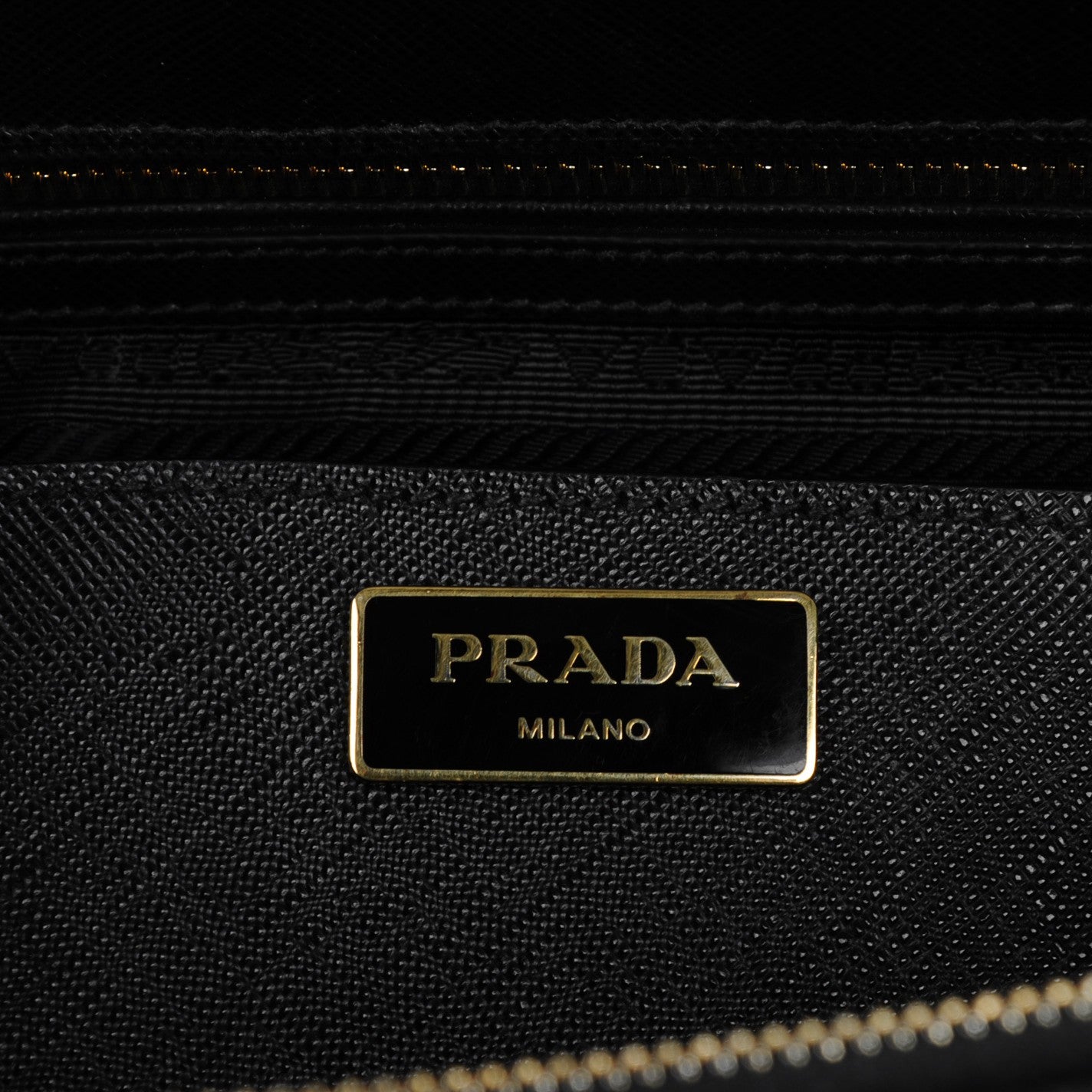 Prada Saffiano Large Galleria Double Zip Tote Black 6 of 8
