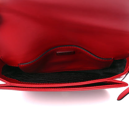 Prada Spazzolato Shoulder Bag Scarlatto 5 of 11