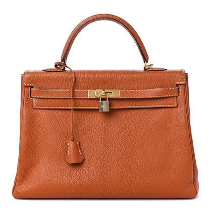 Hermes Chevre De Coromandel Kelly Retourne 35 Gold 1 of 14
