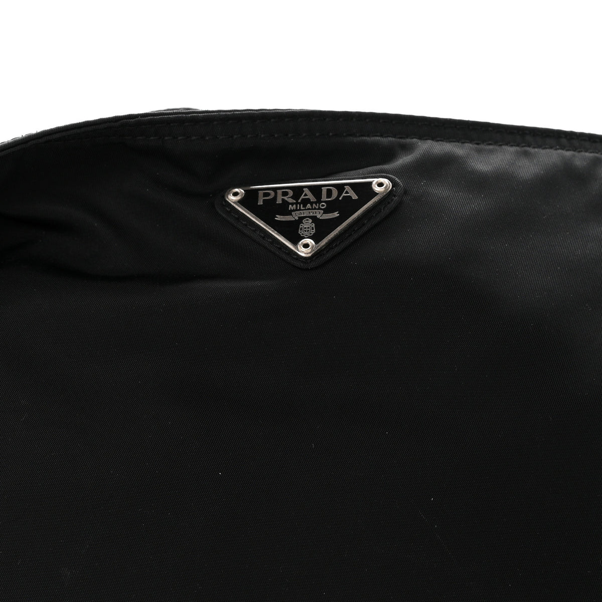 Nylon Vela Flat Messenger Bag Black