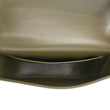 Celine Shiny Calfskin Medium Maillon Triomphe Army Green 5 of 11