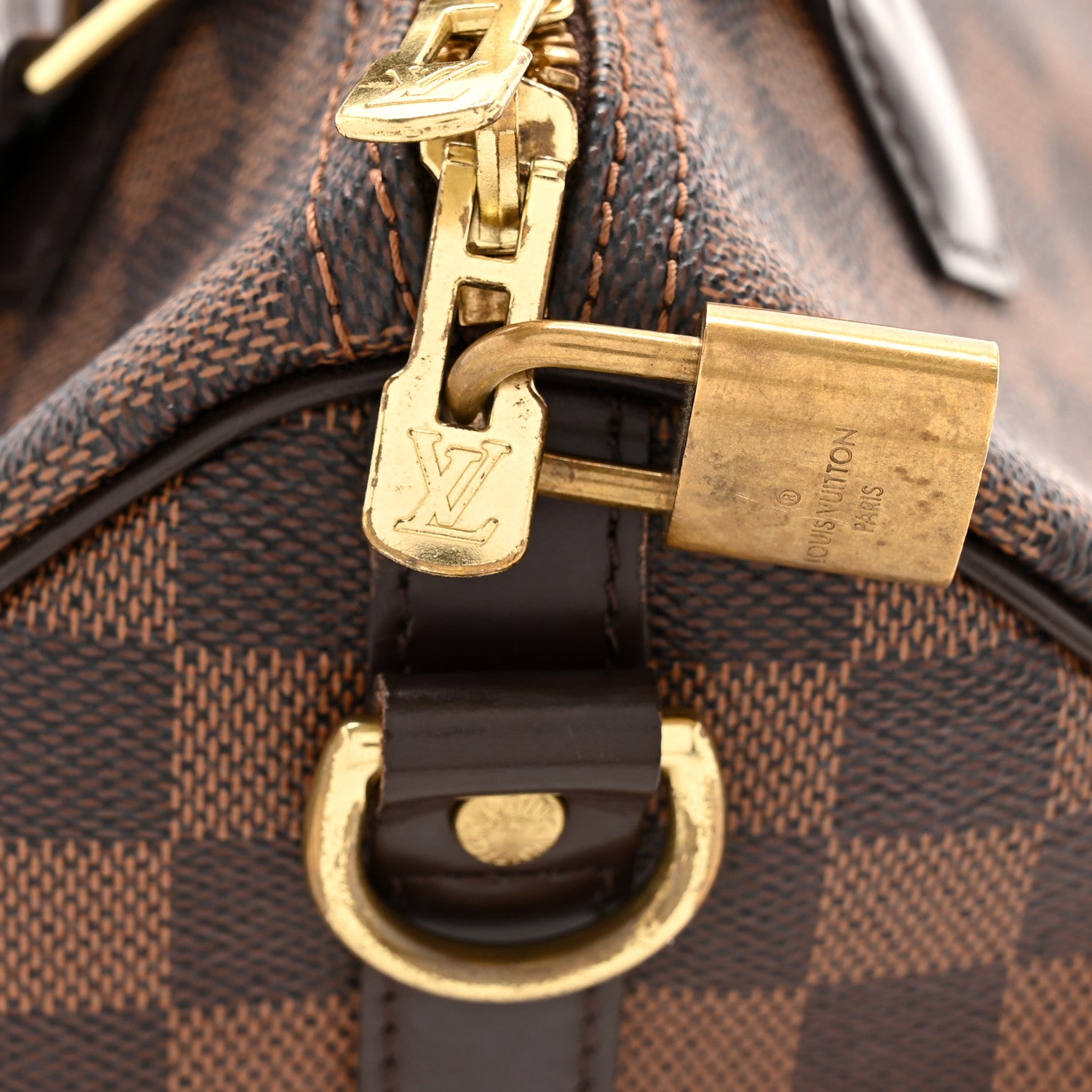 Louis Vuitton Damier Ebene Speedy Bandouliere 25 12 of 14