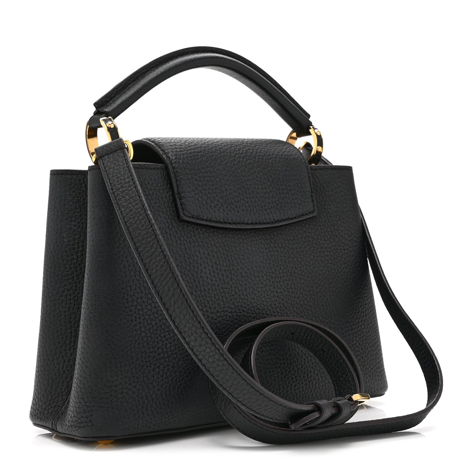 Louis Vuitton Taurillon Capucines BB Black 3 of 9