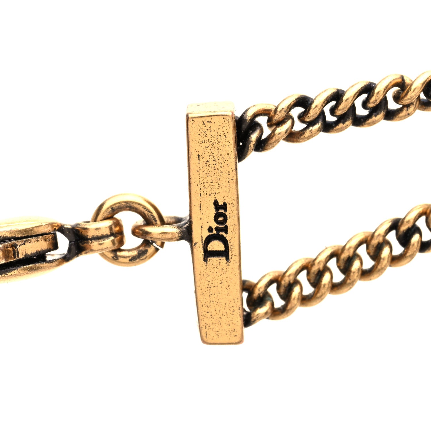 Christian Dior Metal J'Adior Choker Necklace Aged Gold 5 of 5