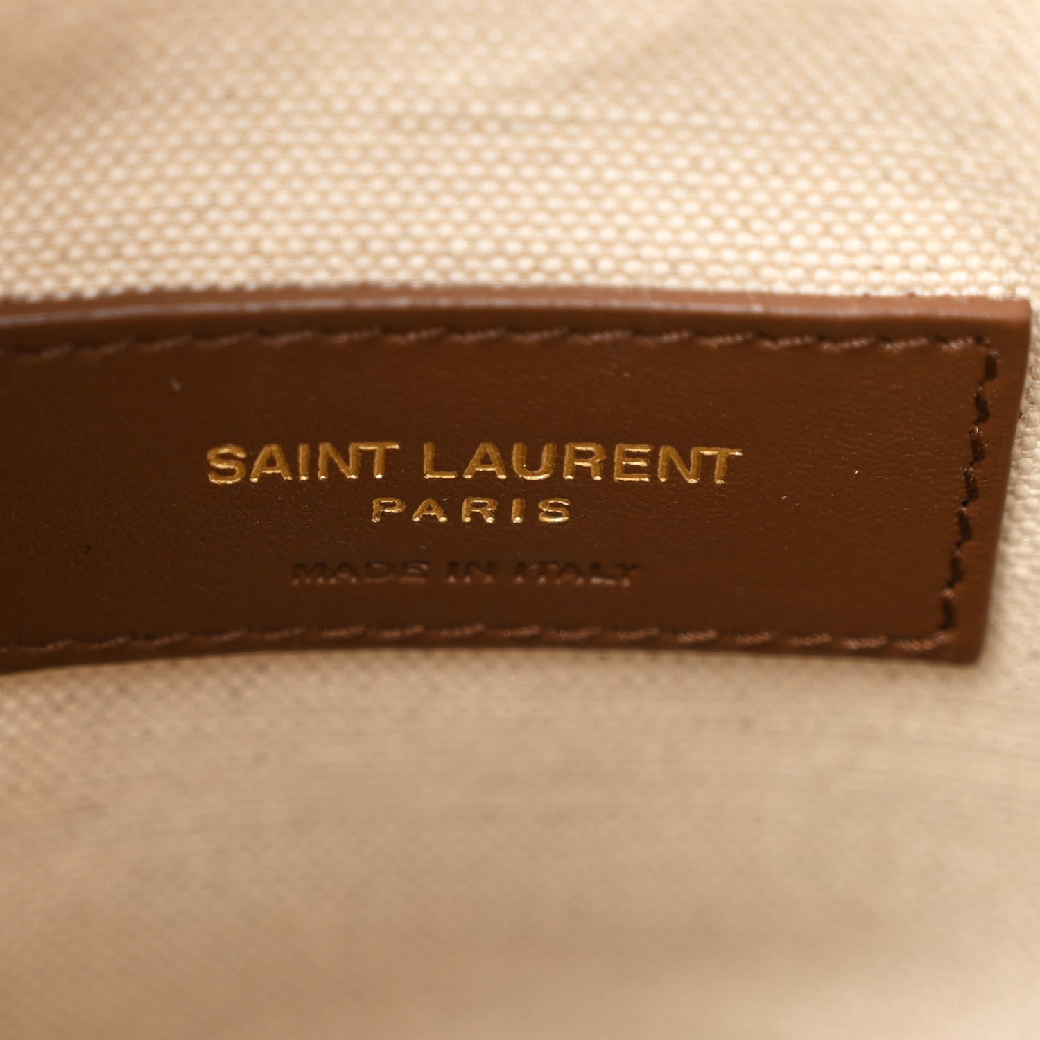 Saint Laurent Shearling Suede Monogram Joe Nano Bucket Bag Natural Beige 6 of 10