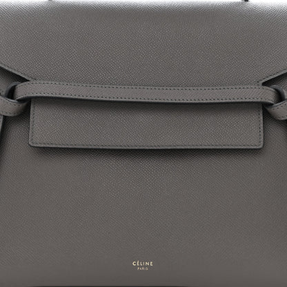 Celine Grained Calfskin Mini Belt Bag Grey 8 of 10