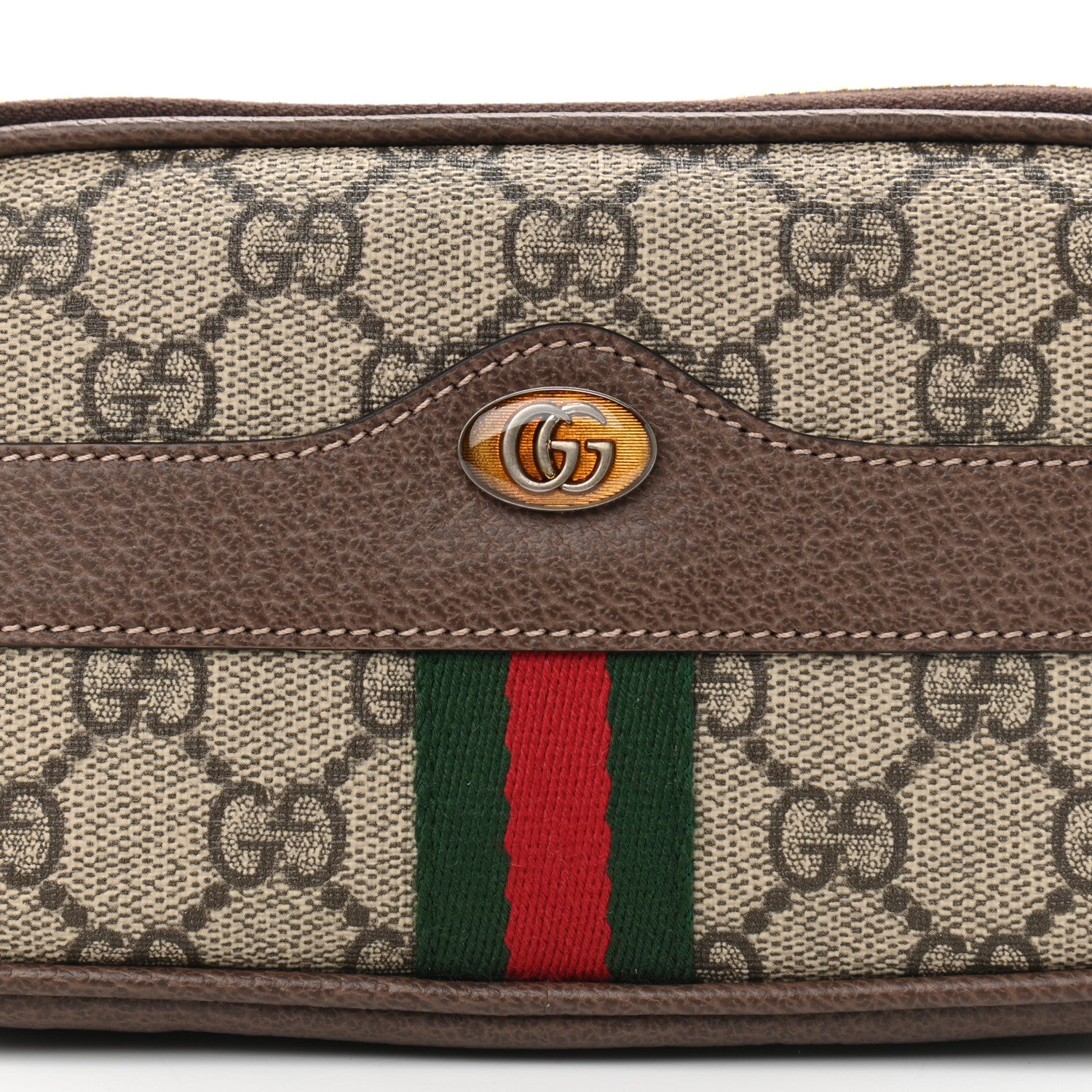 Gucci GG Supreme Monogram Ophidia Belted iPhone Case 85 34 Dark Brown 9 of 12