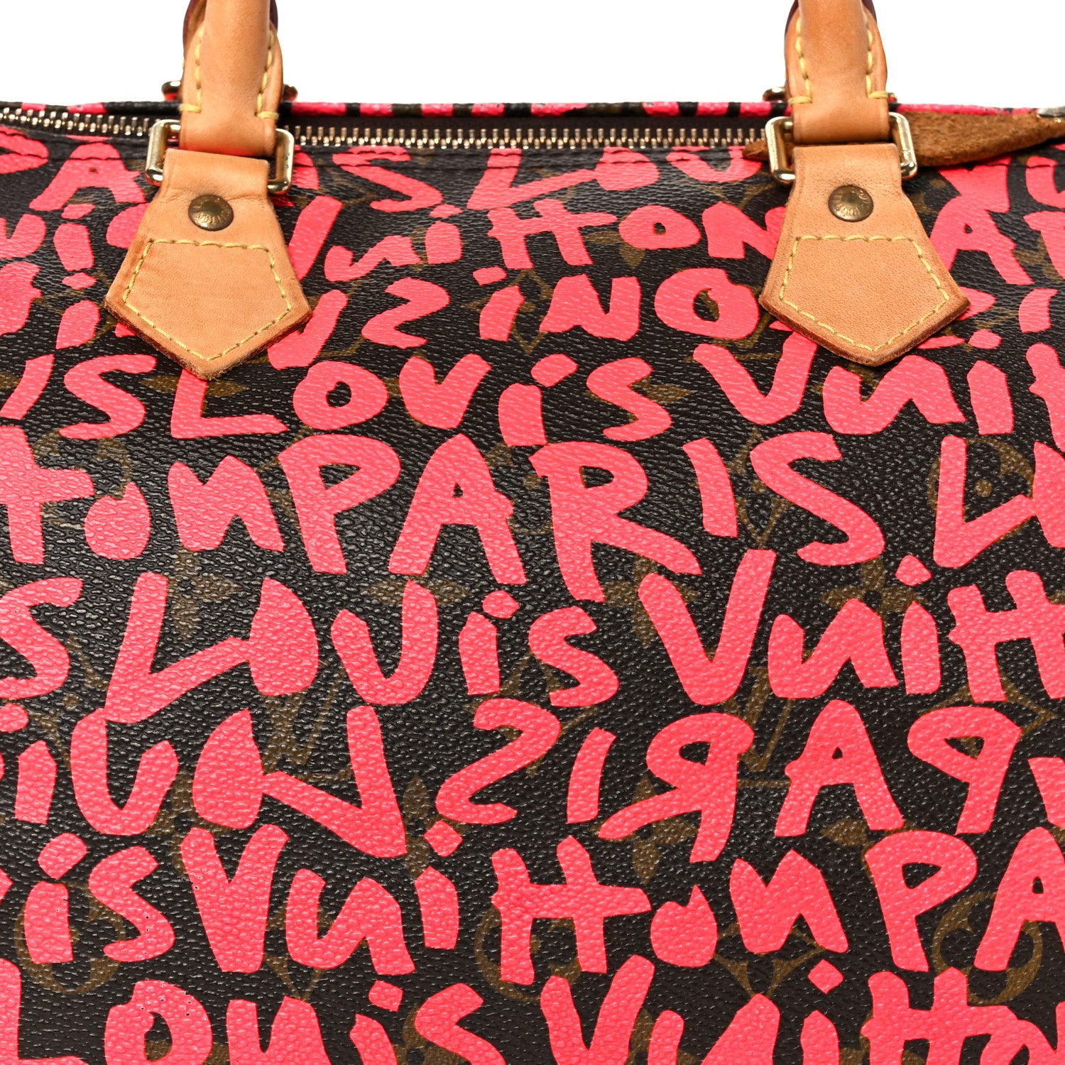 Louis Vuitton Monogram Graffiti Speedy 30 Fuchsia 8 of 11