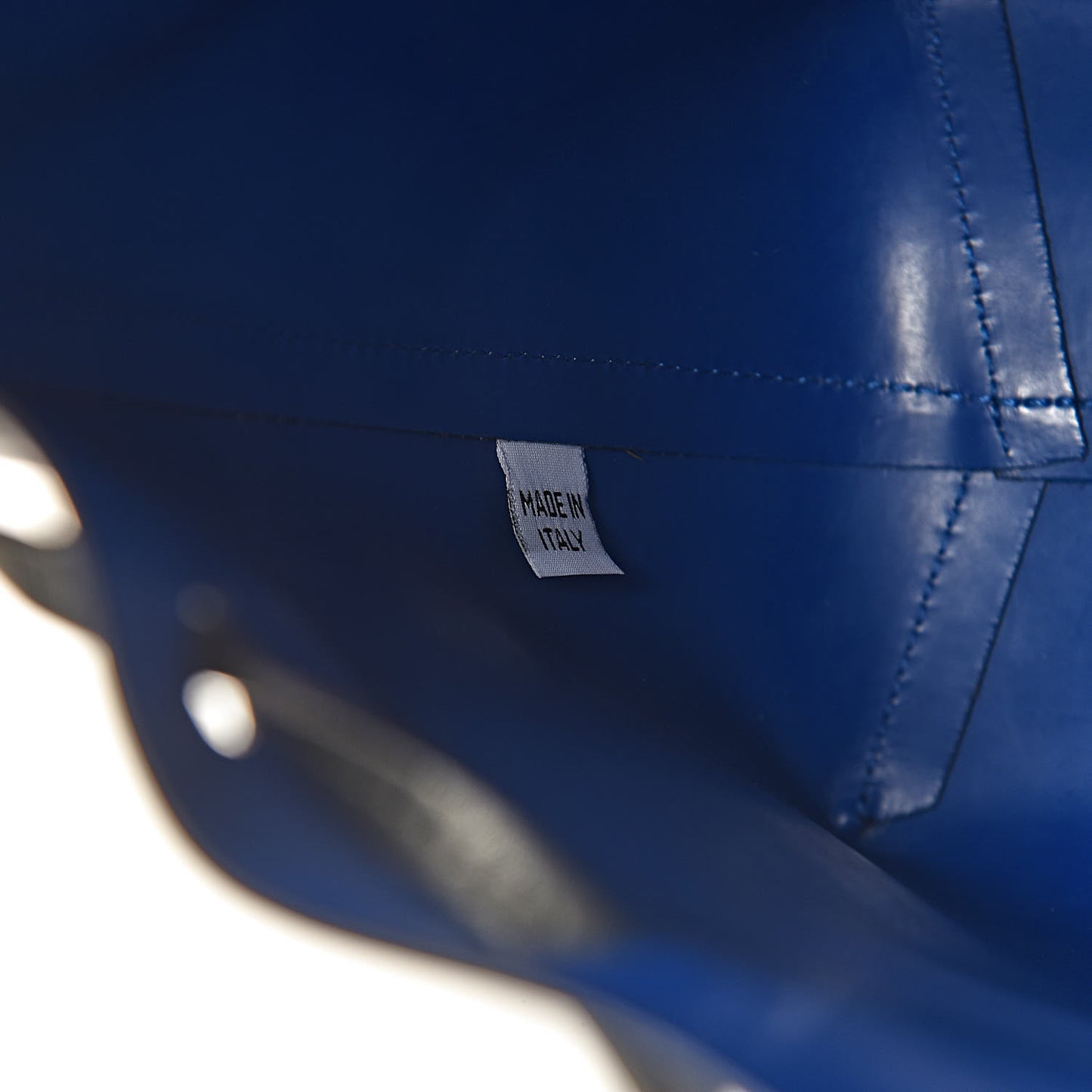 Calfskin Mini Bucket Bag Black Royal Blu
