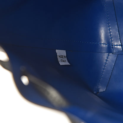 Mansur Gavriel Calfskin Mini Bucket Bag Black Royal Blu 6 of 10