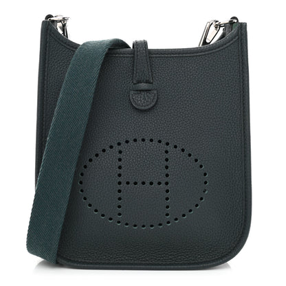 Hermes Taurillon Clemence Evelyne TPM Vert Cypress 1 of 10