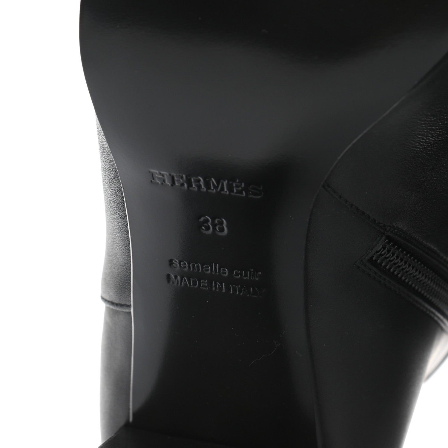 Hermes Calfskin Saint Germain Ankle Boots 38 Black 6 of 9