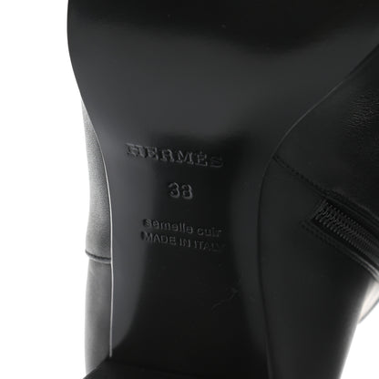 Hermes Calfskin Saint Germain Ankle Boots 38 Black 6 of 9