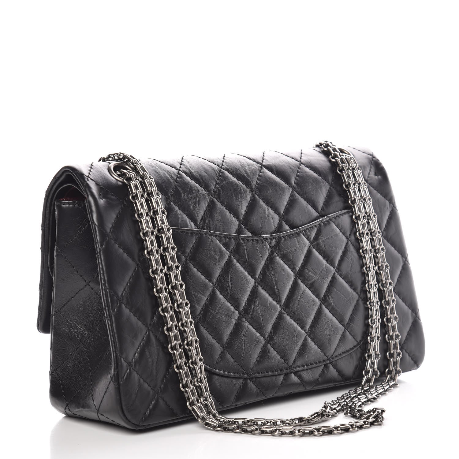 Chanel Aged Calfskin Quilted 2.55 Reissue 226 Flap Black 3 of 9