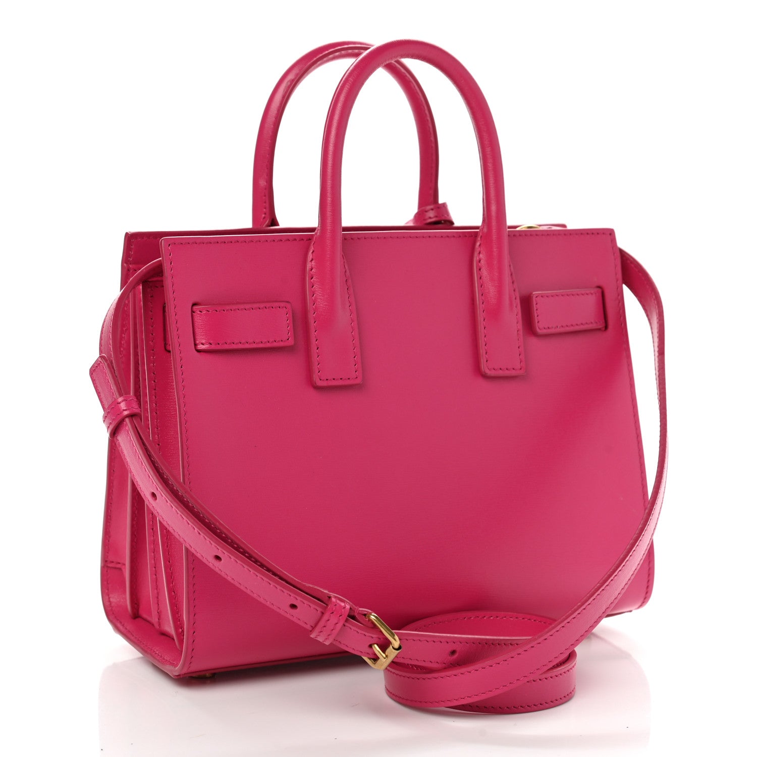 Saint Laurent Calfskin Nano Sac De Jour Bubblegum 3 of 10