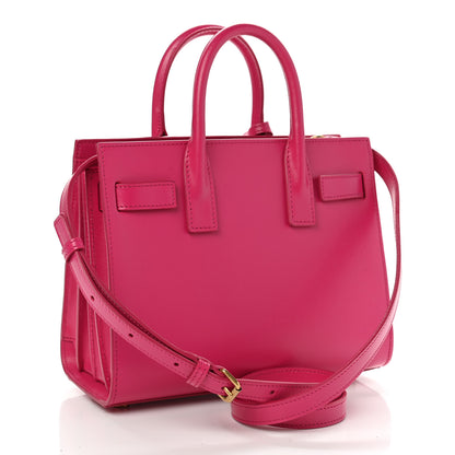 Saint Laurent Calfskin Nano Sac De Jour Bubblegum 3 of 10