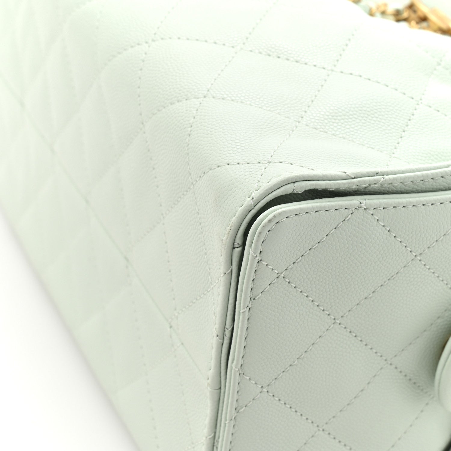 Chanel Caviar Quilted Small Chanel 25 Handbag Light Green 11 of 13