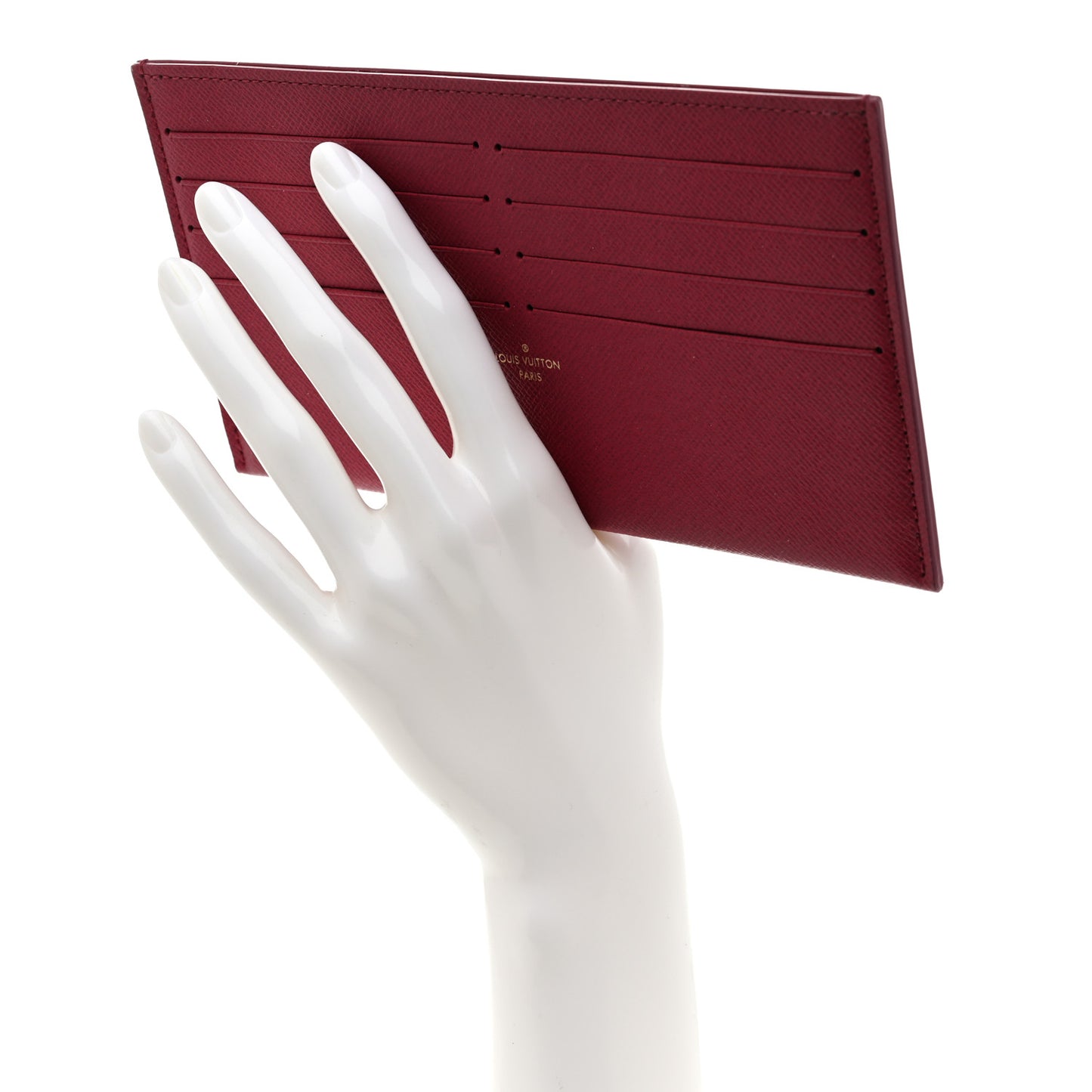 Calfskin Pochette Felicie Card Holder Insert Fuchsia