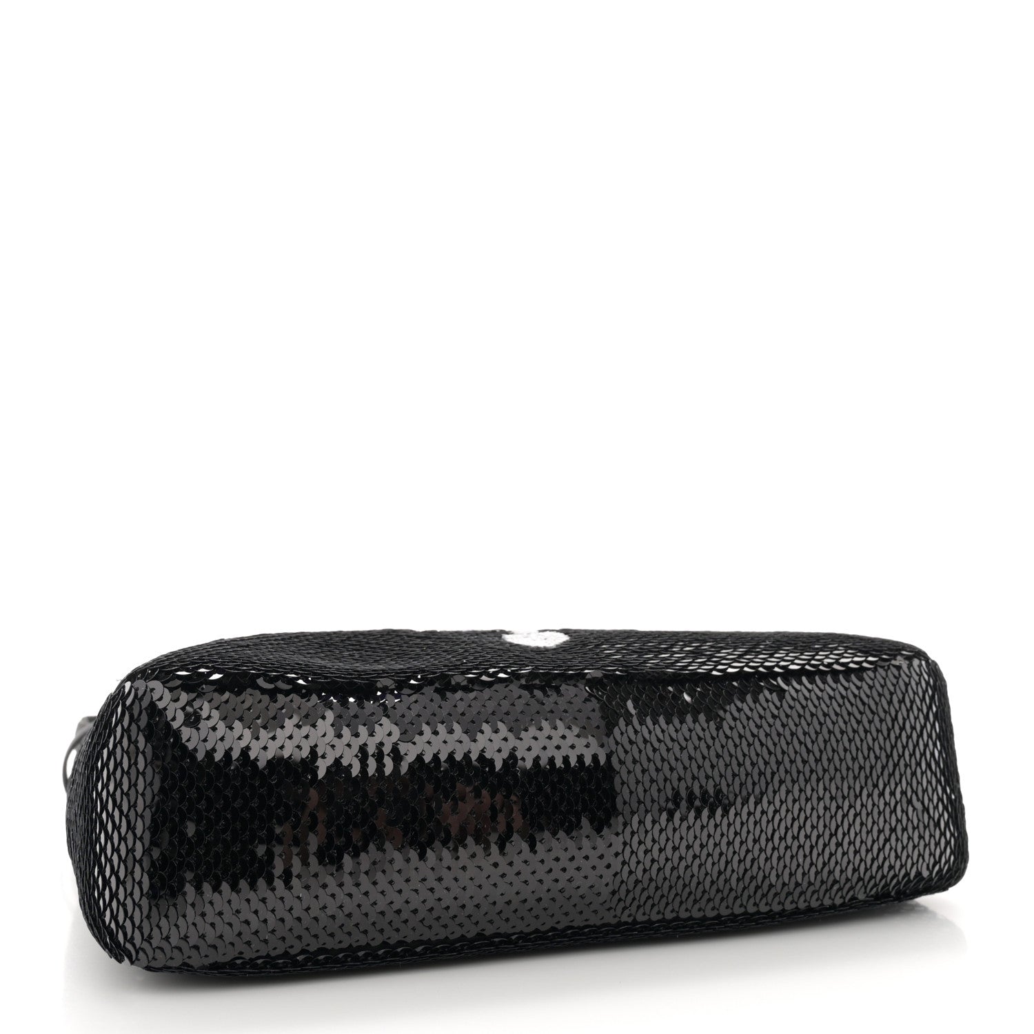 Prada Paillettes Sequin Mini Re-Edition 2000 Bag Black White 4 of 10
