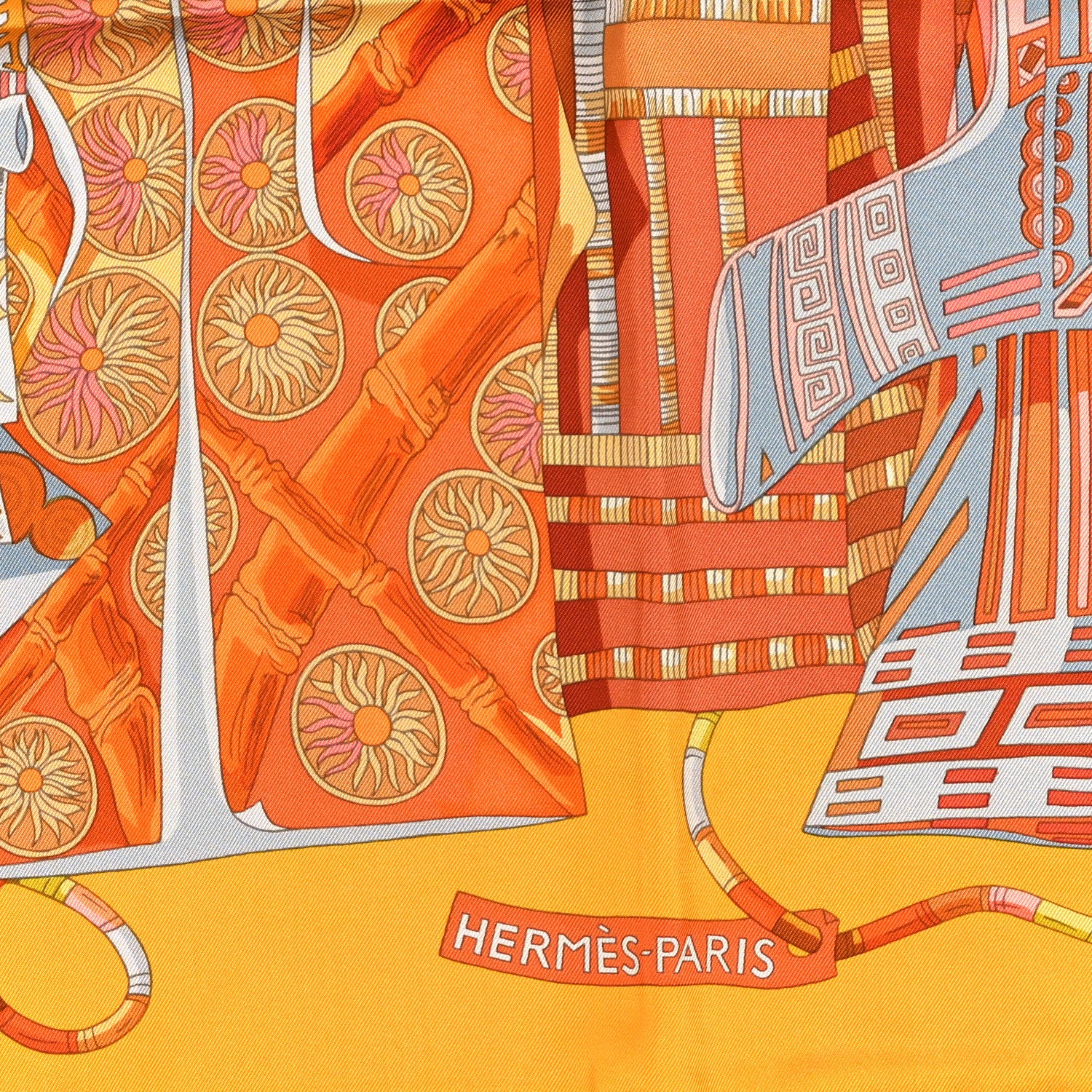 Hermes Silk Voyage En Etoffes Scarf 90 2 of 3