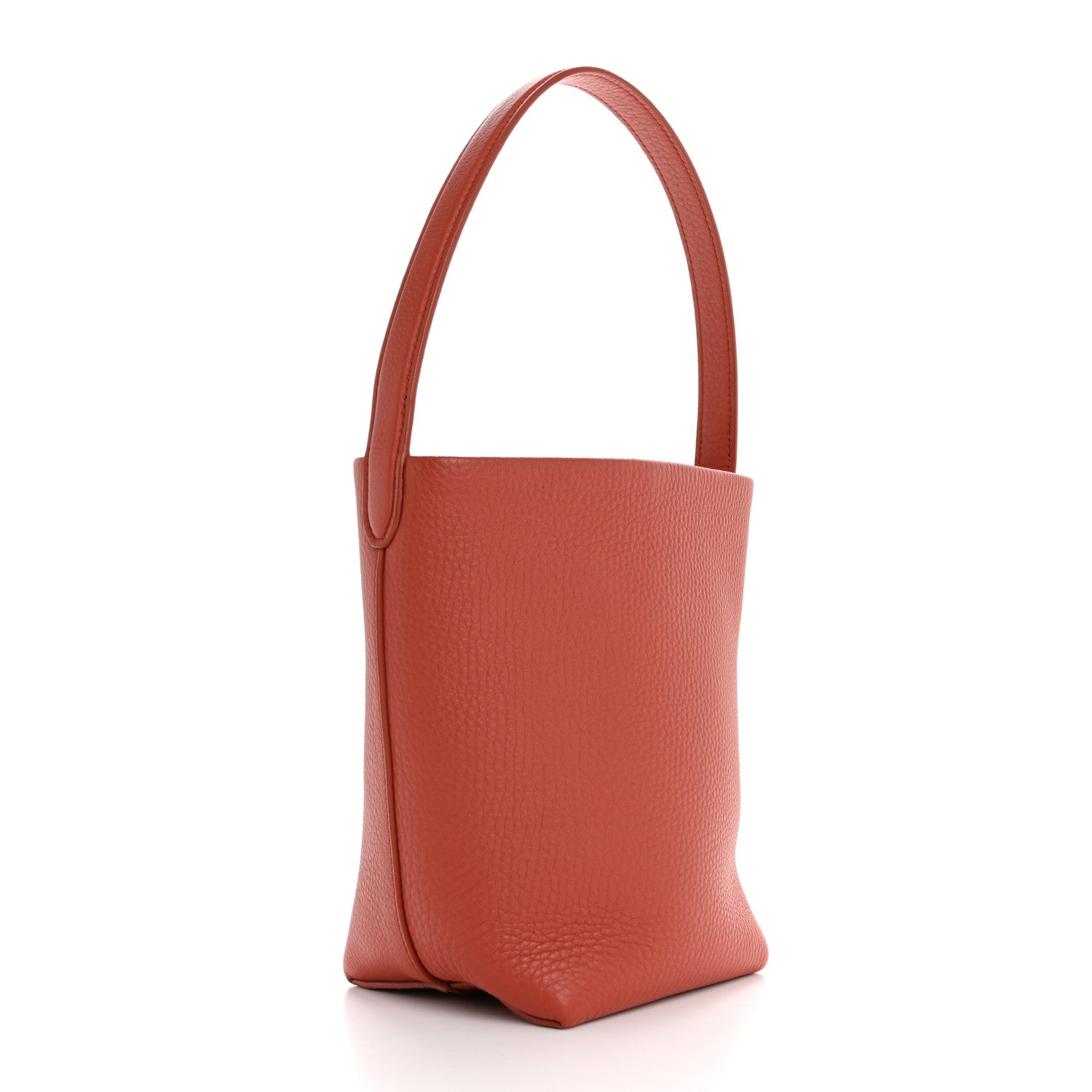 The Row Grained Calfskin Small N/S Park Tote Rust 3 of 10