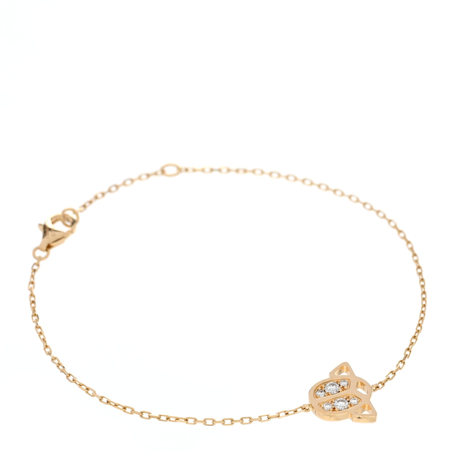 Cartier 18K Yellow Gold Diamond Scarab Bracelet 1 of 4
