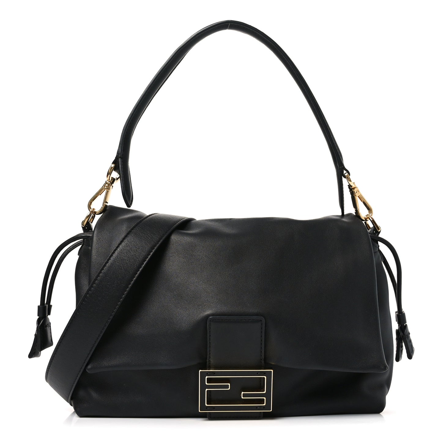 Nappa Medium Mamma Baguette Black