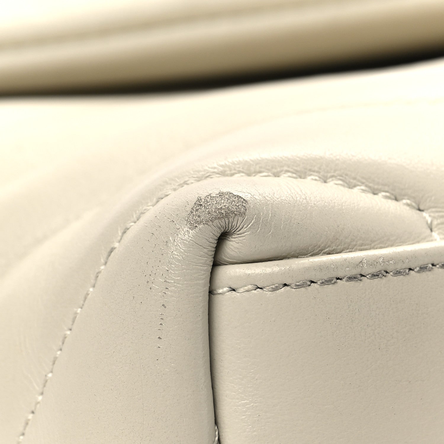 Saint Laurent Calfskin Y Quilted Monogram Small Loulou Chain Satchel Crema Soft 6 of 8