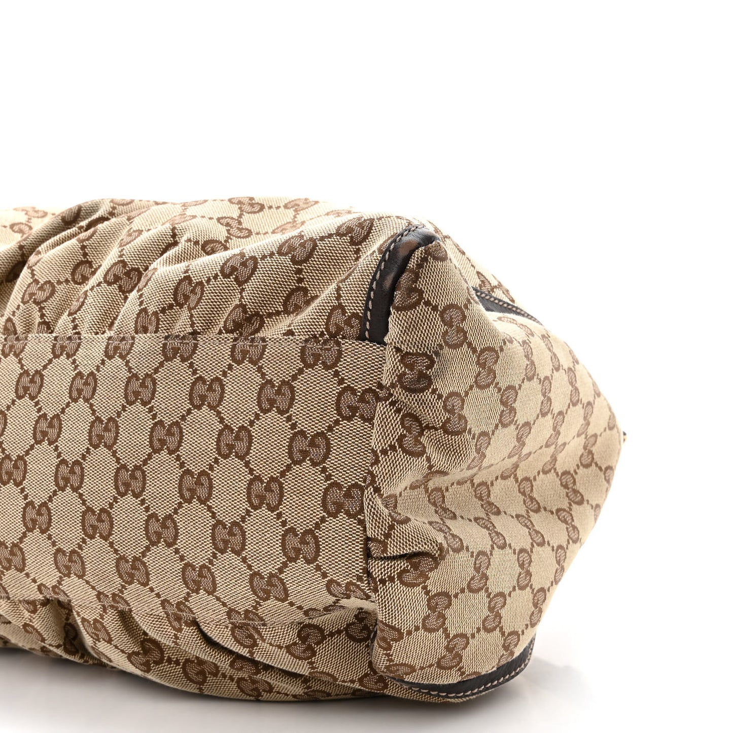Monogram Large D Gold Hobo Dark Brown