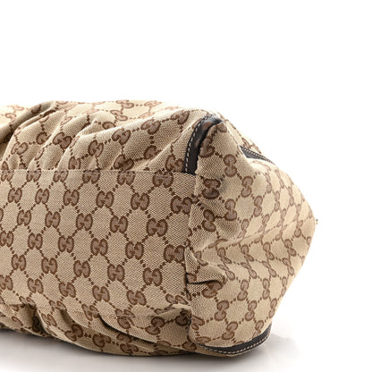 Gucci Monogram Large D Gold Hobo Dark Brown 10 of 12