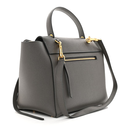 Celine Grained Calfskin Mini Belt Bag Grey 3 of 12