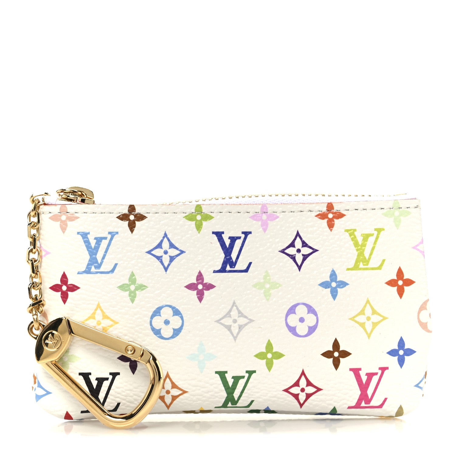 Louis Vuitton LV X TM Monogram Multicolor Key Pouch White 1 of 9