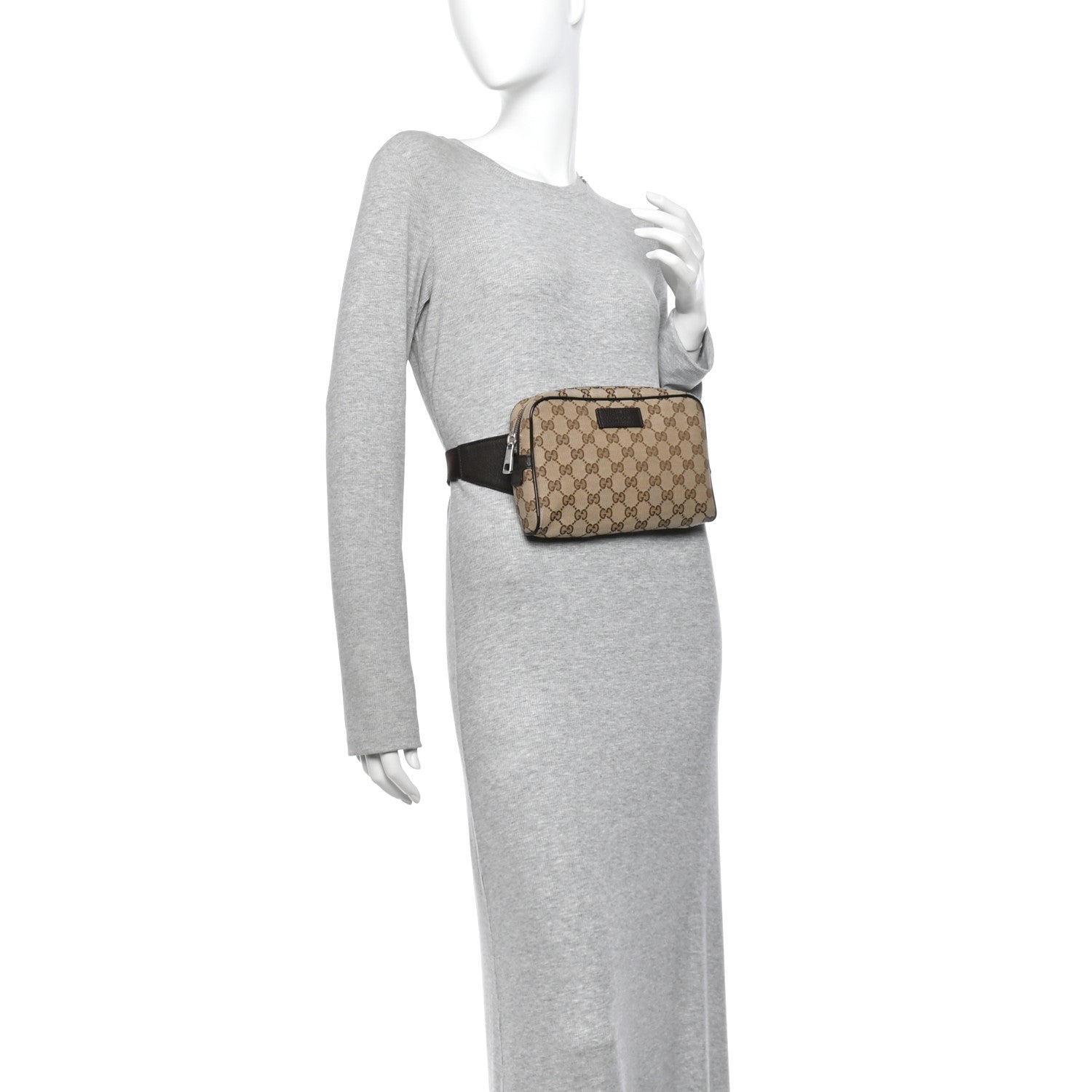 Gucci Monogram Belt Bag Dark Brown 2 of 10