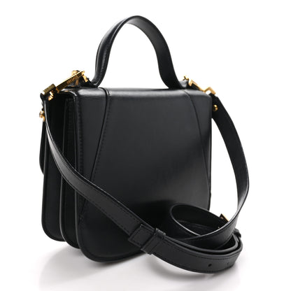 Versace Vitello Barocco Virtus Small Top Handle Shoulder Bag Black 2 of 10