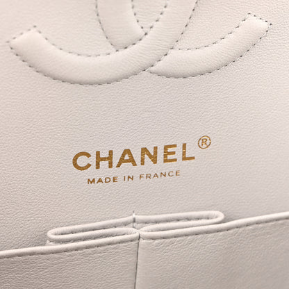 Chanel Caviar Quilted Medium Double Flap Light Grey 5 of 11