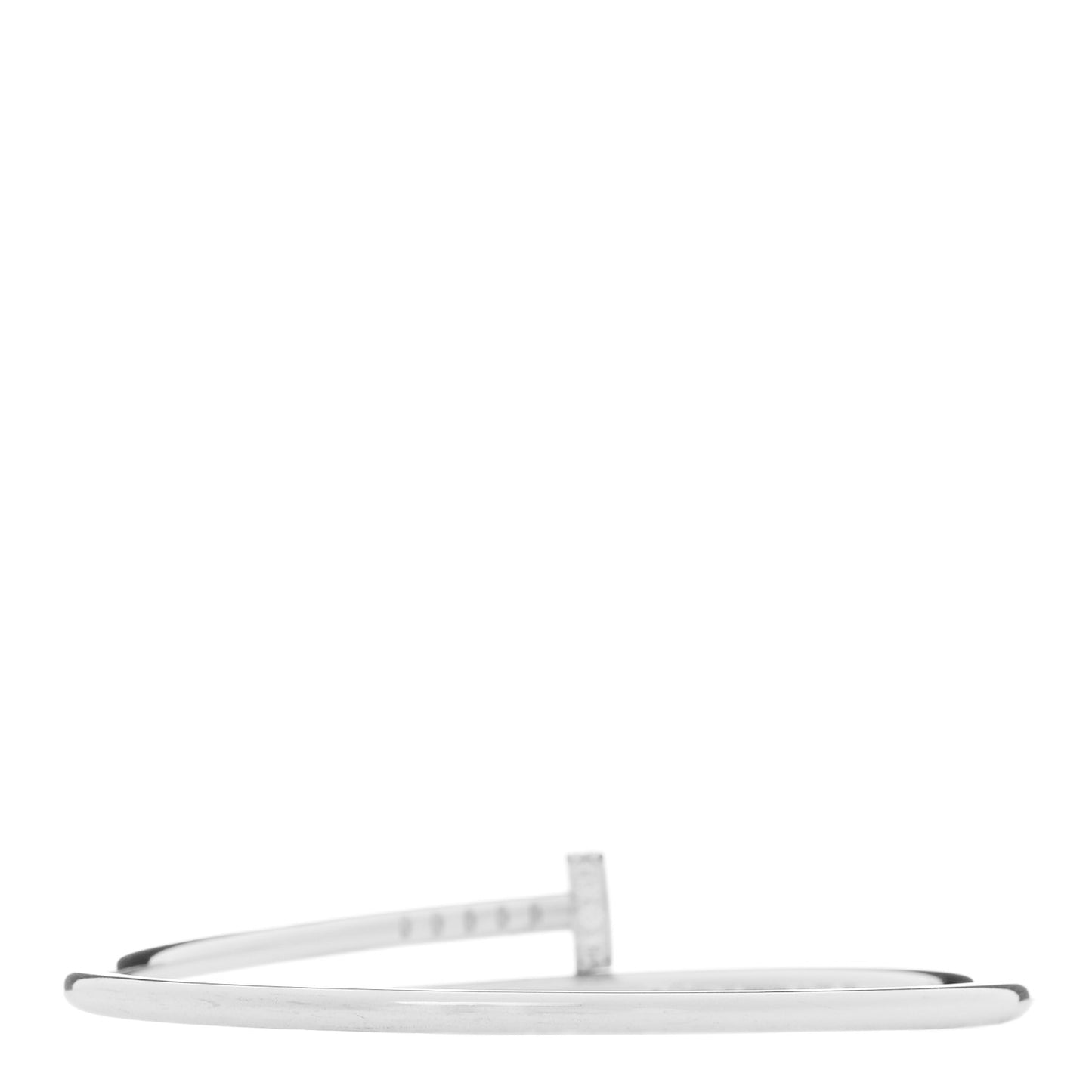 18K White Gold Diamond Small Juste Un Clou Bracelet 15