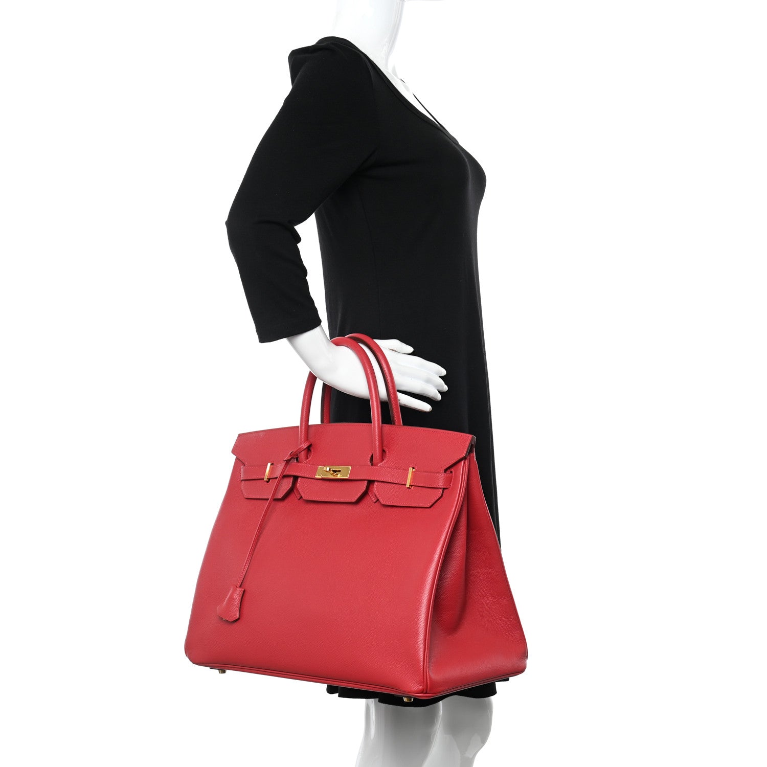 Hermes Epsom Birkin 40 Rouge Vif 2 of 15