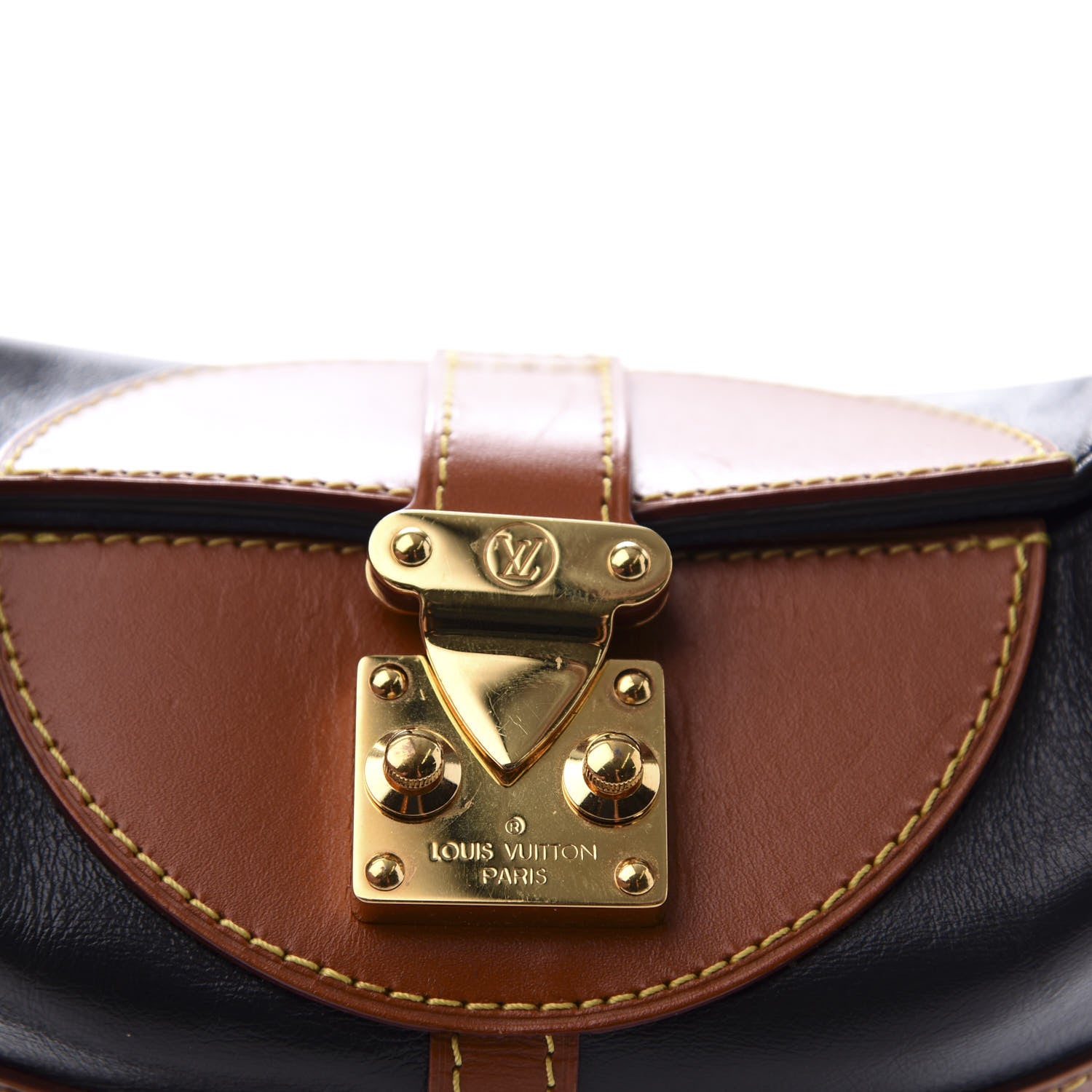 Louis Vuitton Calfskin Duffle Bag Navy 9 of 10