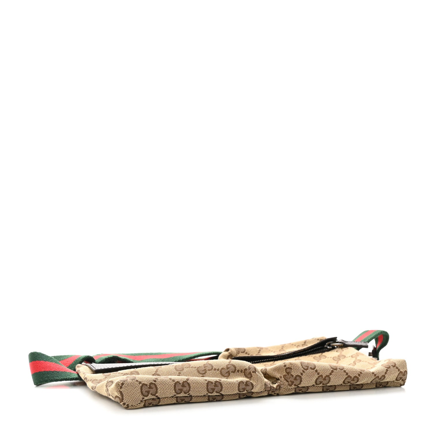 Gucci GG Monogram Double Pocket Belt Bag Dark Brown 4 of 11