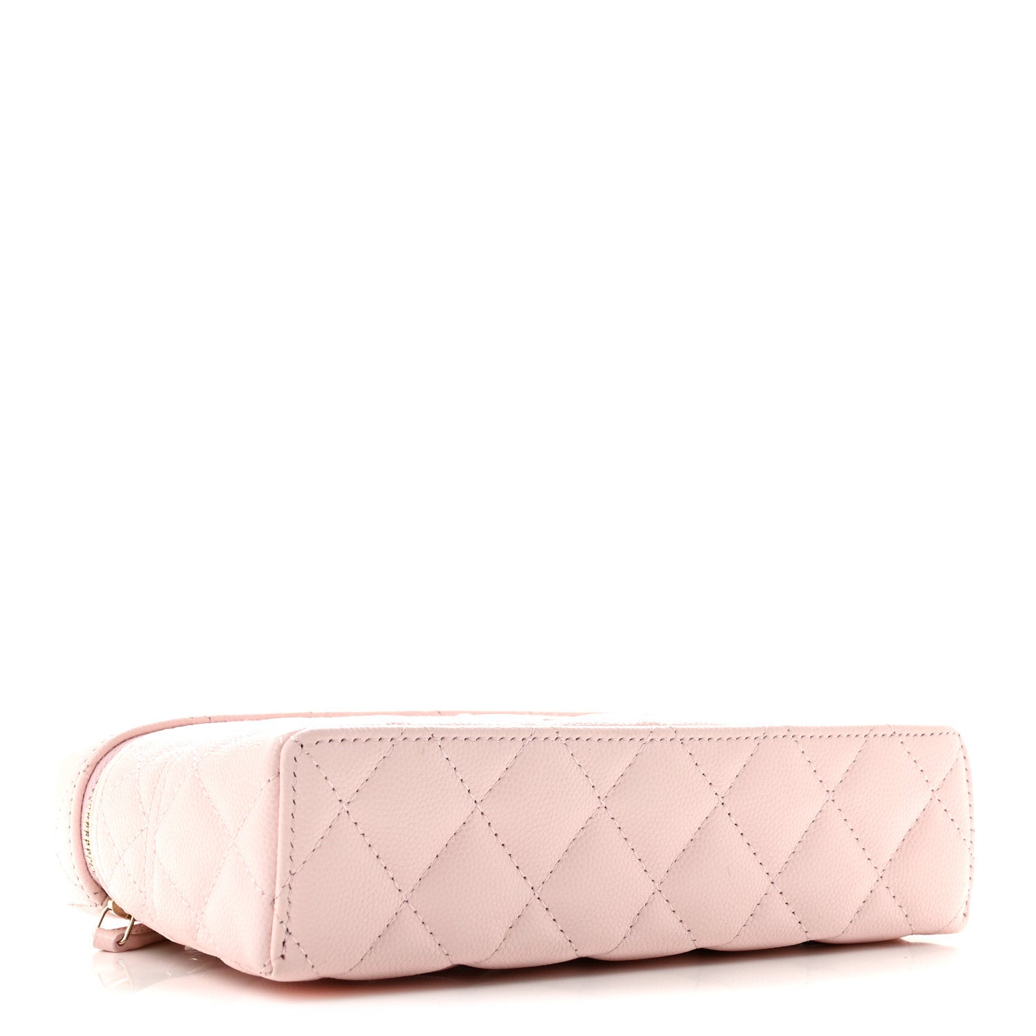 Chanel Caviar Quilted Top Handle Slim Vanity With Chain Light Pink 3 of 10