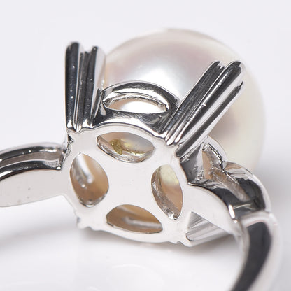 Mikimoto Platinum Akoya Pearl 8.5mm Ring 5 49 6 of 6